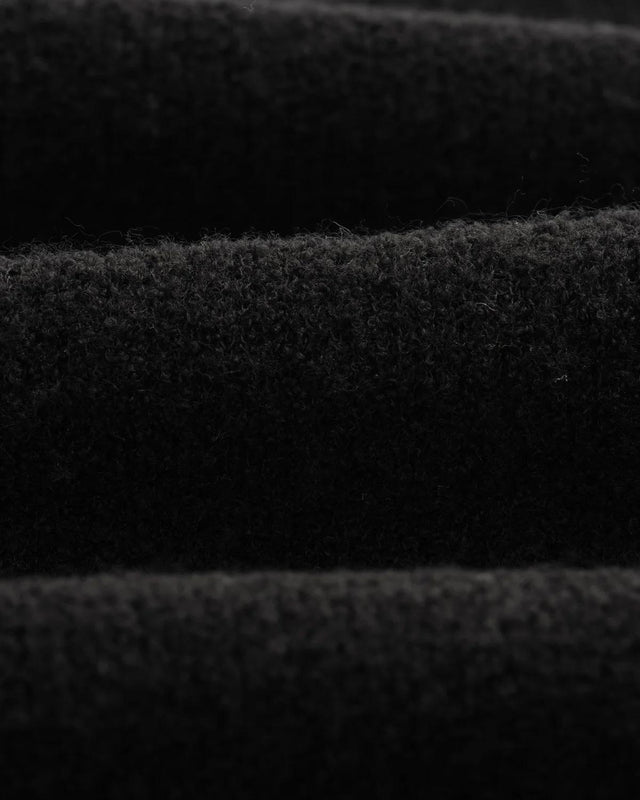 WILDE CREW PLAIN JERSEY BOUCLE - BLACK