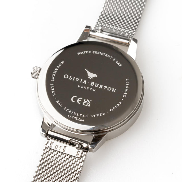 POP ART WATCH - SILVER OBGSET151 -SILVER/ POP ART DIAL OLIVIA BURTON 