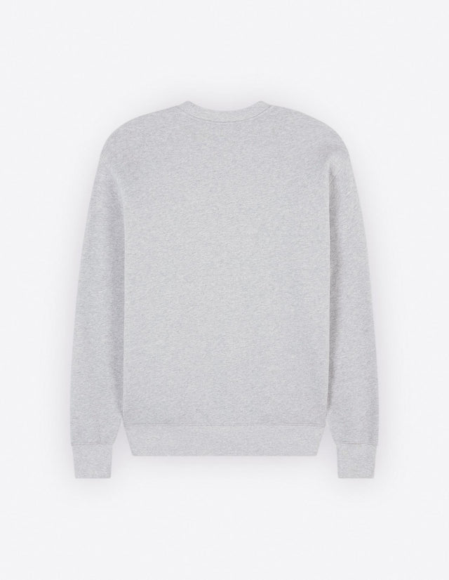 COLLEGE FOX PRINTED COMFORT SWEATSHIRT -  LIGHT GREY MELANGE