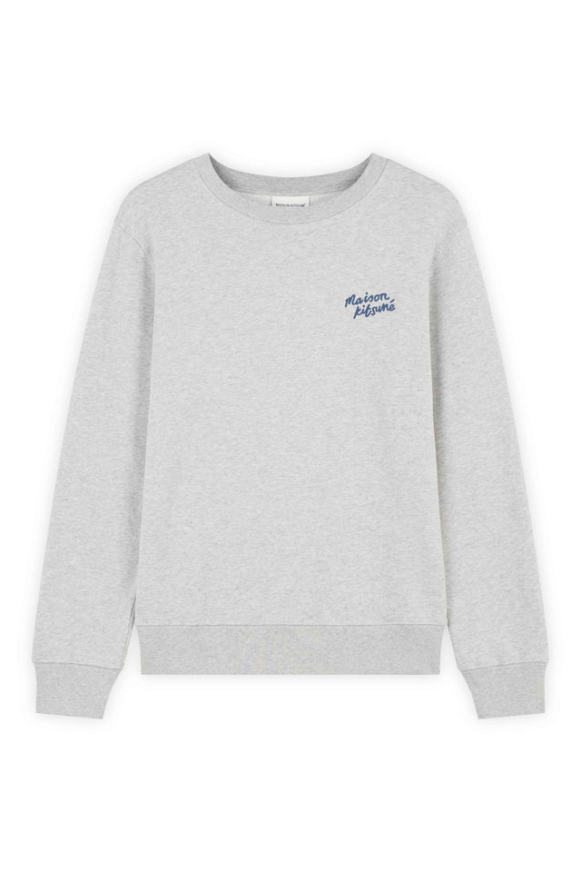 HANDWRITING REGULAR SWEATSHIRT - LIGHT GREY MELANGE