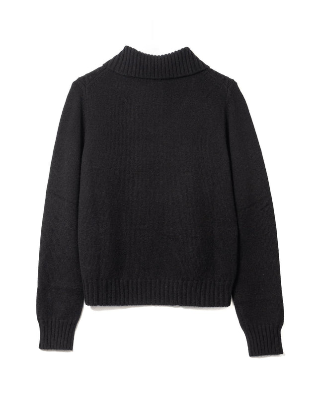 ETRA JUMPER WITH ZIP - BLACK 2426366042600 -10 MAX MARA 