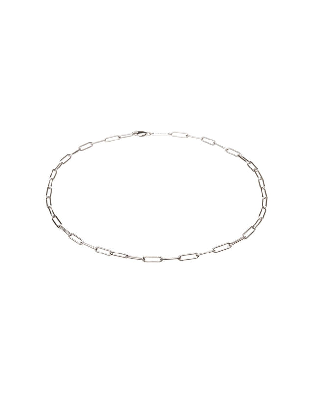 BOX CHAIN NECKLACE - SILVER 100071 -SILVER TOM WOOD 