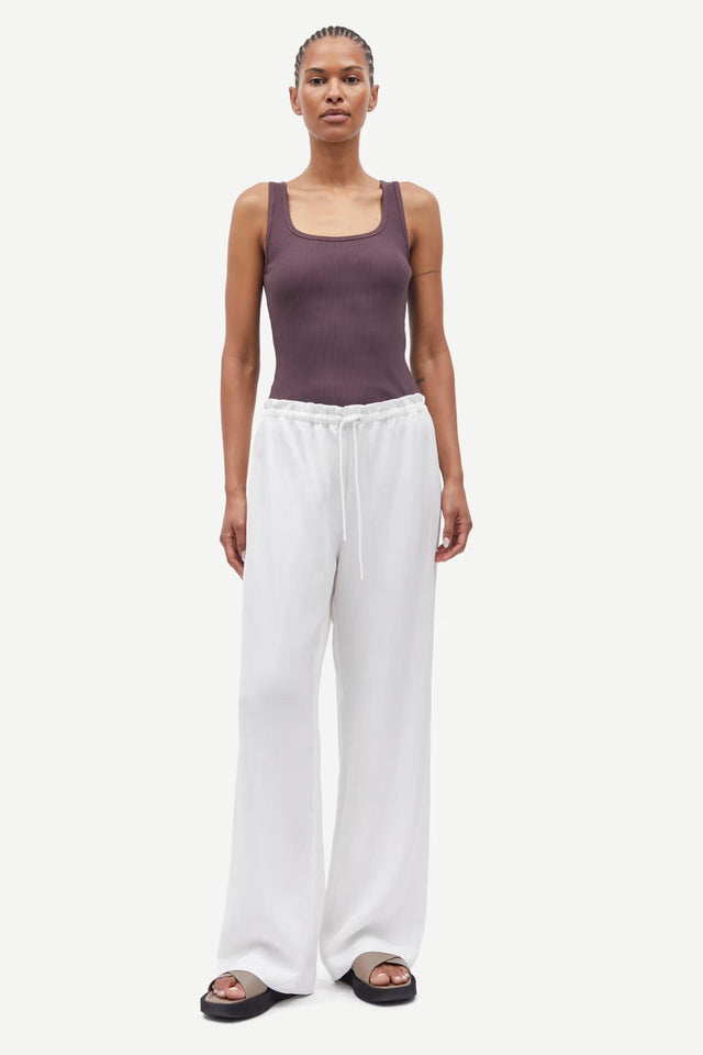 SATOPIARY TROUSERS - EGRET F25100082 -EGRET SAMSOE SAMSOE 