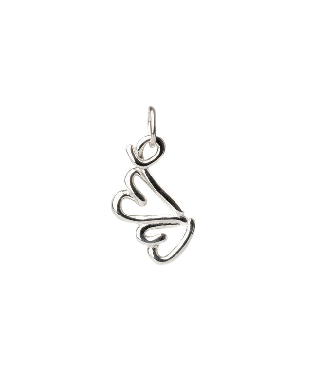 TWO HEARTS CHARM - SILVER TWOH-CHA-156 -SILVER BAR JEWELLERY 