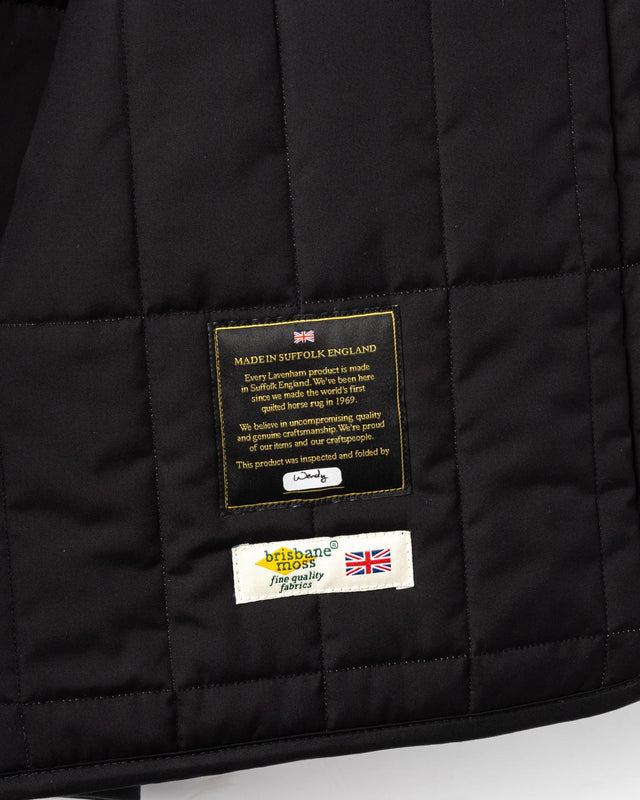 HIGH NECK GILET - BLACK LV12007 102 -BLACK LAVENHAM 