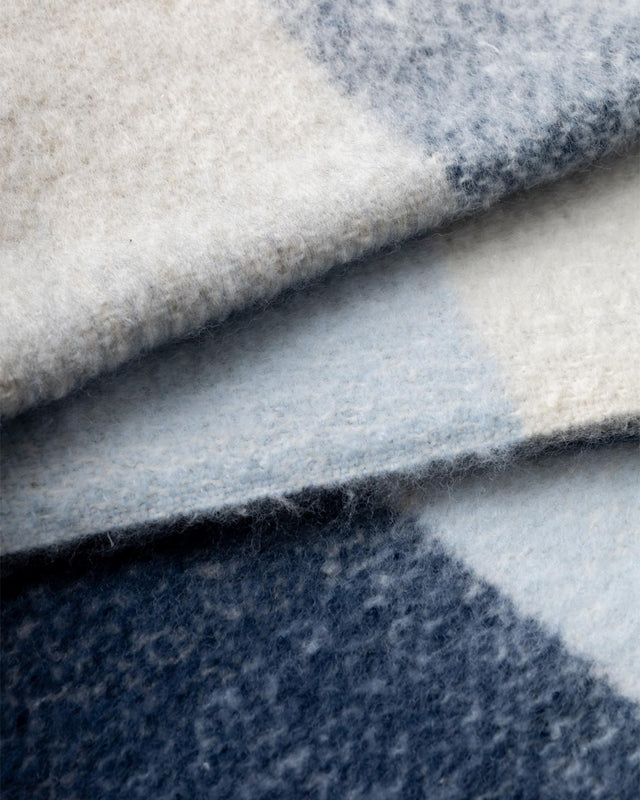 MARIE SCARF - ICE BLUE CHECK LSC0460BL17 -ICE BLUE CHECK BARBOUR 