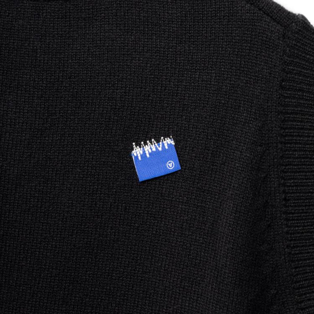 SIG BL TAG KNIT VEST 01 - NOIR BO42FYKT0201BK -NOIR ADERERROR 