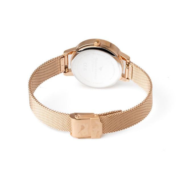 WONDERLAND WATCH - ROSE GOLD OB16WD95 -ROSE GOLD MESH OLIVIA BURTON 