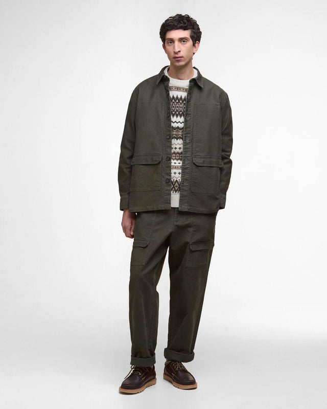 NEWBIRCH OVERSIZED CARGO TROUSER - FOREST MTR0774GN91 -FOREST BARBOUR 