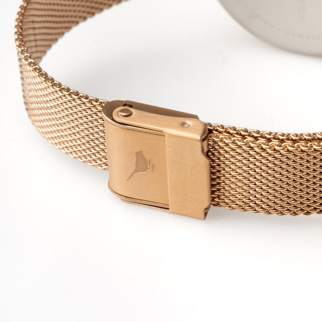 LUCKY BEE WATCH - ROSE GOLD/ GREY OB16FB10 -ROSE GOLD MESH/ GREY DIAL OLIVIA BURTON 