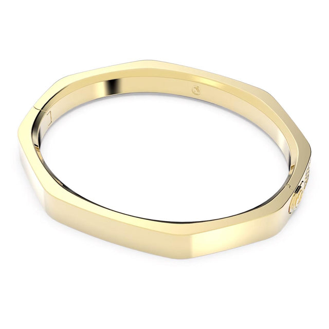 DEXTERA BANGLE OCTAGON SHAPE - WHITE/GOLD-TONE PLATED 5656844 CRY/GOS SWAROVSKI 