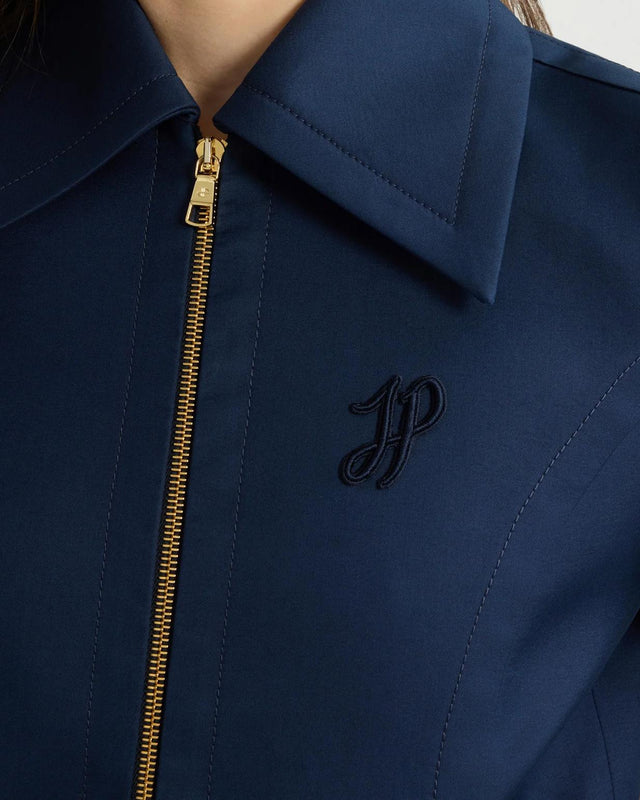 SHORT ZIPPED JACKET - NAVY BLACK OU0360203 -699N NAVY BLACK PATOU 