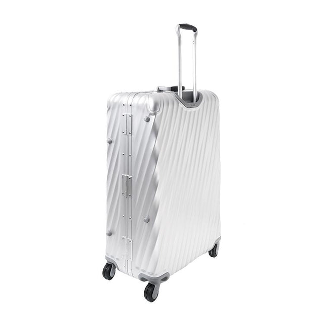 19 DEGREE ALUMINIUM EXTENDED TRIP CHECKED LUGGAGE 77.5 CM - SILVER