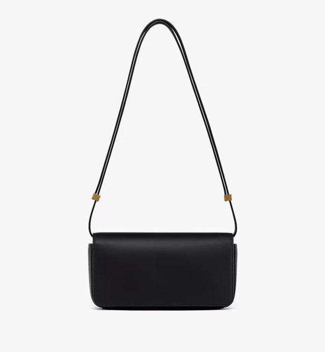 HIMMEL SHOULDER BAG IN SPANISH CALF LEATHER - BLACK MWSESAC06BK001 BLACK MCM 