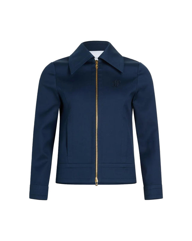 SHORT ZIPPED JACKET - NAVY BLACK OU0360203 -699N NAVY BLACK PATOU 