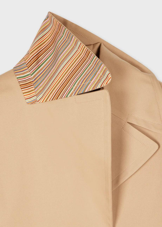 WOMEN'S COTTON TWILL PEA COAT - LIGHT CAMEL W1R-272CB-P01934 -61 Light Camel PAUL SMITH 