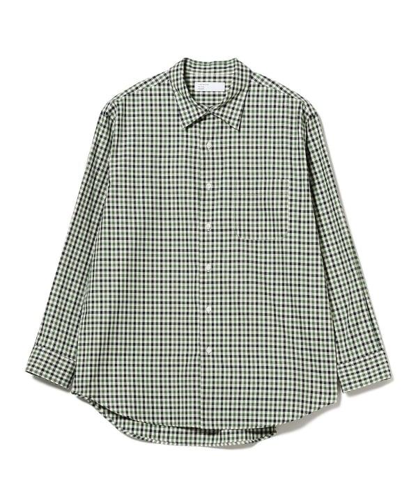 IG RE TWILL CHECK SHIRT - GREEN CHECK 2311-0168-262 65 BEAMS 