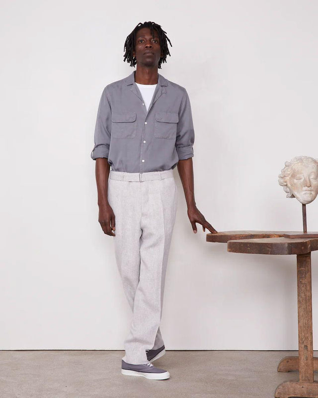 LETO SHIRT - IRON GREY S25MSHI027 -IRON GREY OFFICINE GENERALE 