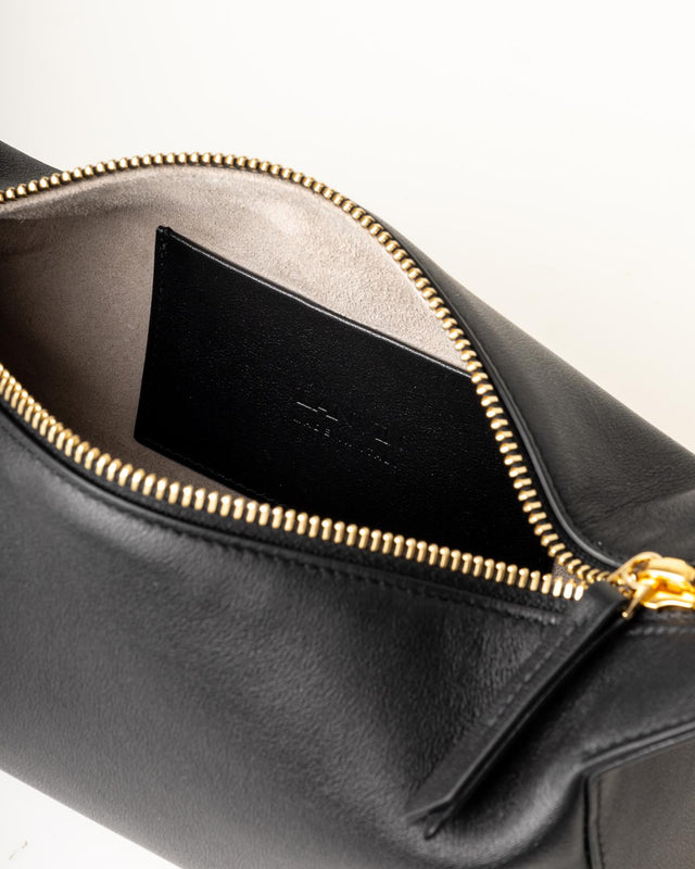HAUTE SEQUENCE LEATHER CLUTCH BAG - BLACK LW-BGBE00-PIEN-P24 -10 BLACK LANVIN 