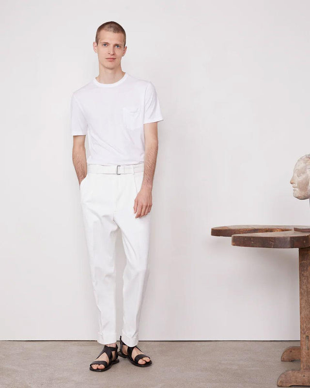 T-SHIRT LYOCEL COTON - WHITE S25MTEE217R -WHITE OFFICINE GENERALE 