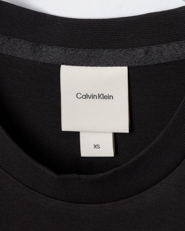 COTTON INTERLOCK T-SHIRT - BLACK