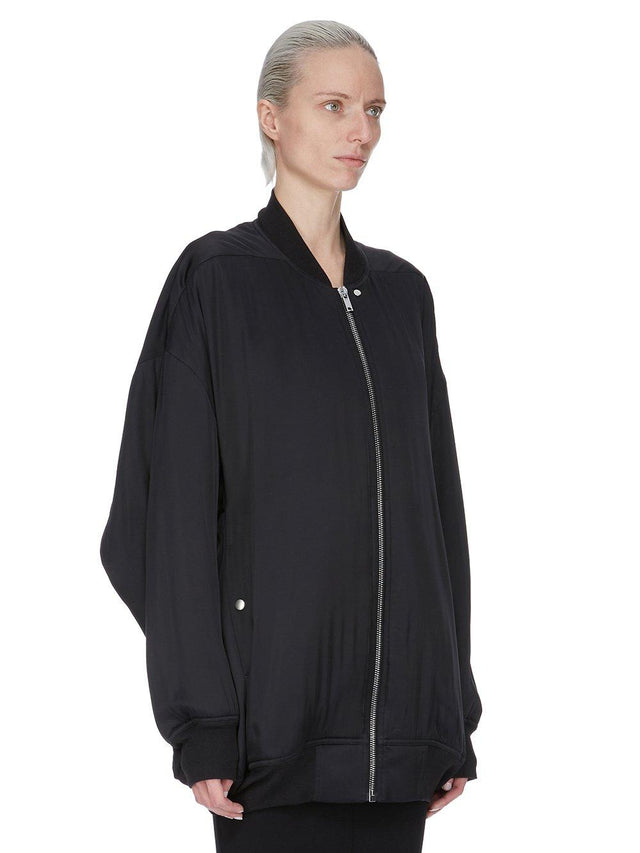 PETER FLIGHT BOMBER JACKET - BLACK