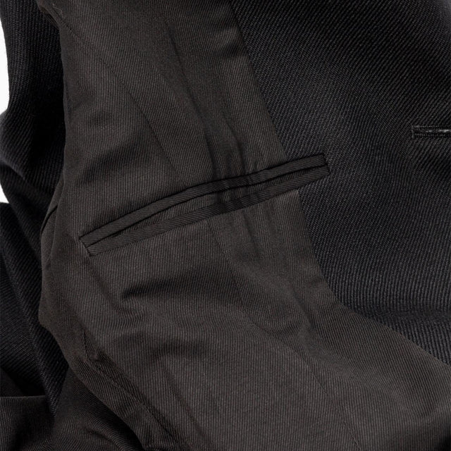 WOOL LONG COAT - BLACK FCO027.285 -001 AMI PARIS 