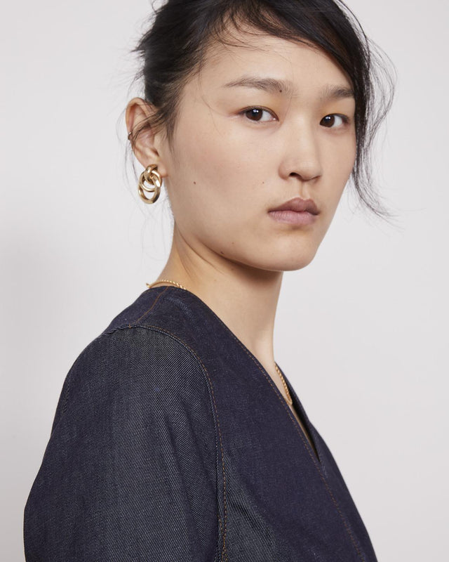 LUBENA WAISTCOAT - DARK INDIGO S25WTLG419 -DARK INDIGO OFFICINE GENERALE 