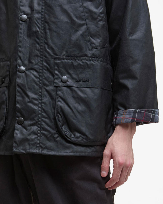 OVERSIZED BEDALE WAX JACKET - BLACK MWX1679BK91 -BLACK BARBOUR 
