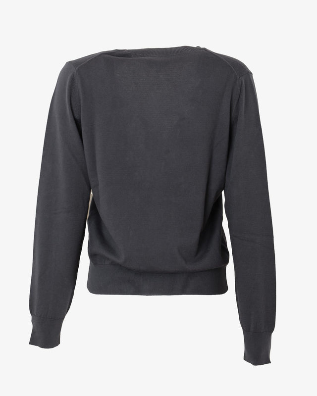 BEE CARDIGAN - DARK GREY COGDK-F22232 LZA - FAUX NOIR A.P.C. 