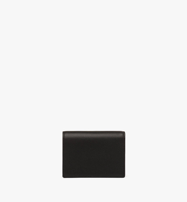 SPANISH CALFSKIN DIAMOND SNAP WALLET - BLACK MYSESAK01BK001 BLACK MCM 