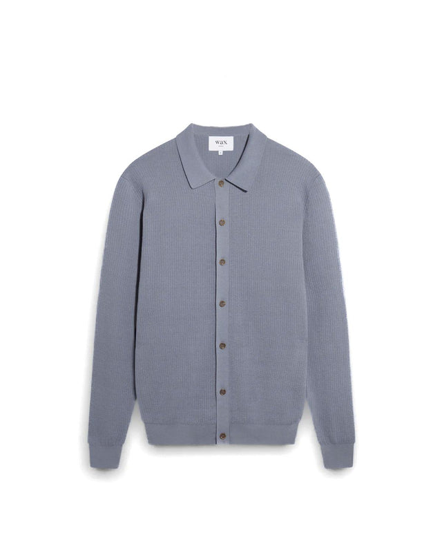 TRISTAN SHIRT - BLUE PS24-KNT-TRS-BBY-BLU BLUE WAX LONDON 