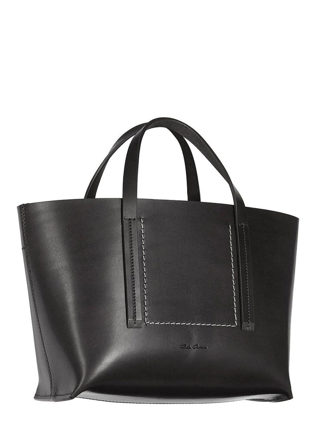 HOLLYWOOD MINI SHOPPER BAG - BLACK RA01E0664 LGEL -09 BLACK RICK OWENS 
