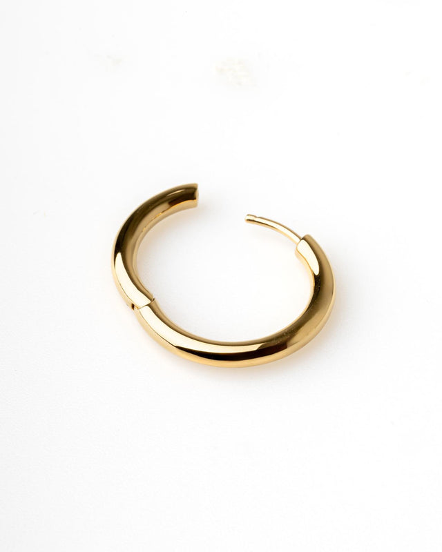 CLASSIC HOOPS MEDIUM - GOLD 100192 -GOLD TOM WOOD 