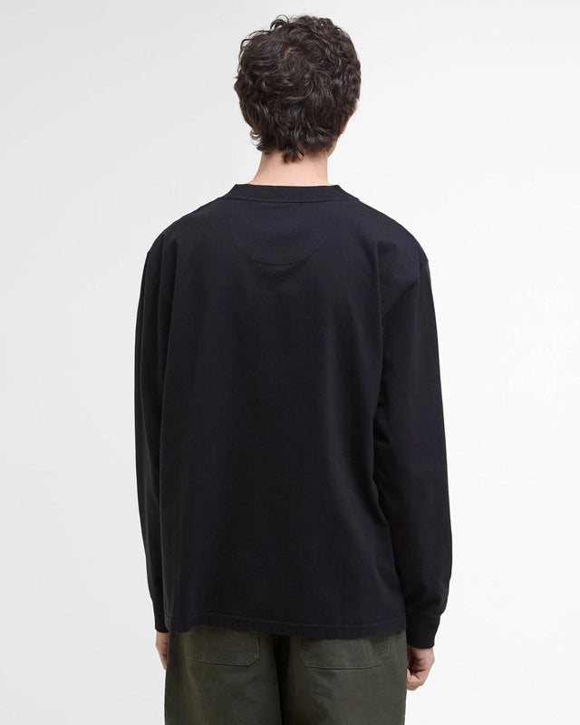 HAMILTON LS T-SHIRT - BLACK MTS1489BK31 -BLACK BARBOUR 