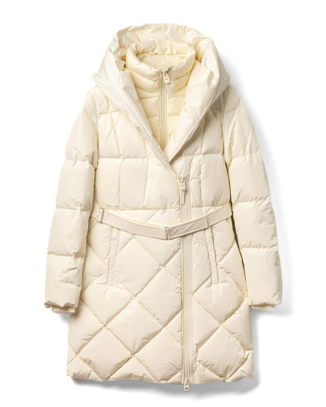 AYUMI 2-in-1 LONG DOWN COAT - CREAM AYUMI -CREAM MACKAGE 