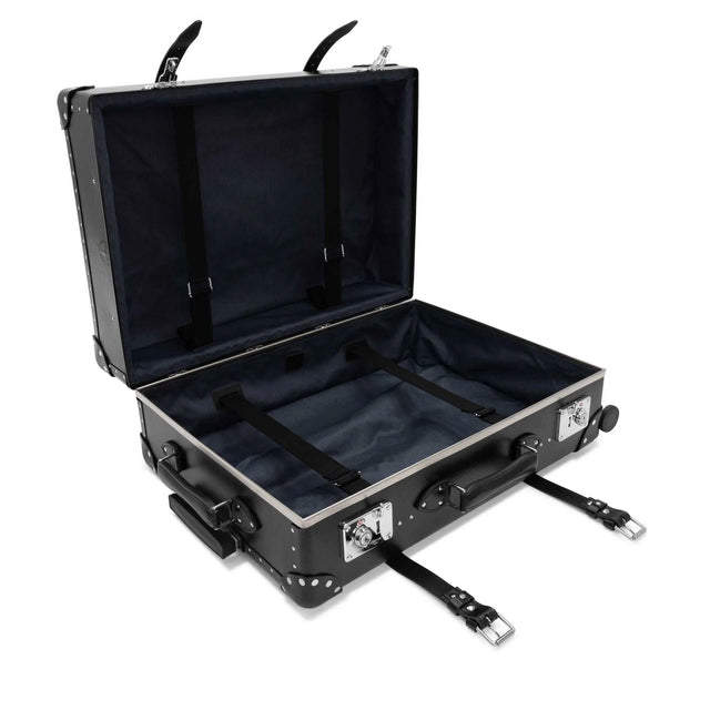 CENTENARY LARGE CHECK-IN - 4 WHEELS SUITCASE - BLACK/BLACK CNBKBK30CI-C -BLACK/BLACK GLOBE TROTTER 