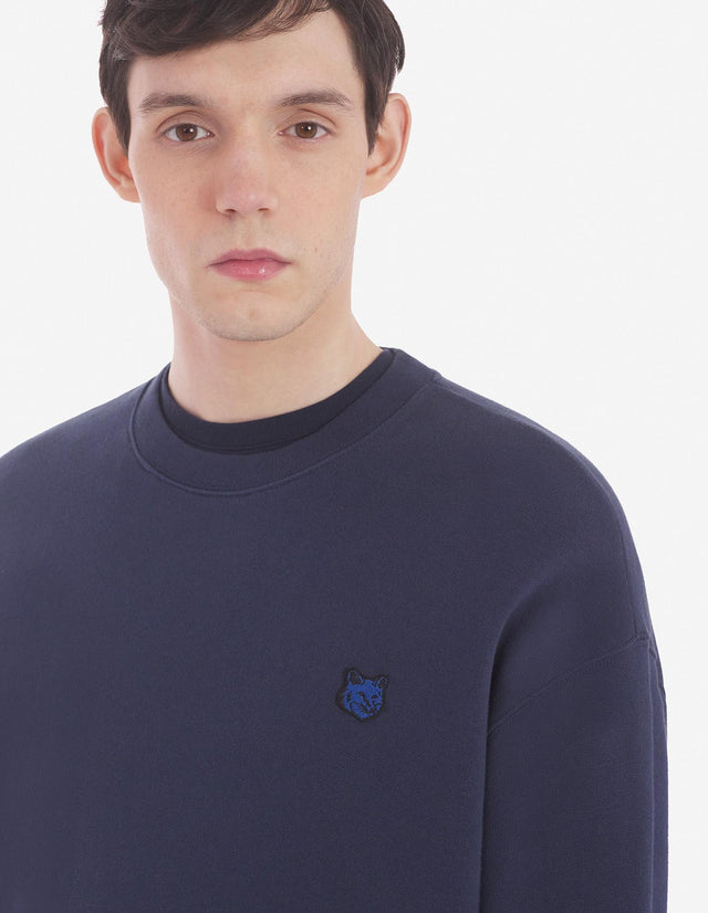 BOLD FOX HEAD PATCH COMFORT SWEATSHIRT - INK BLUE