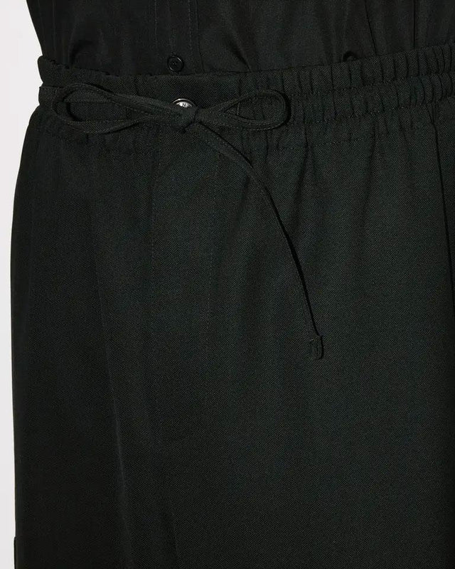 CARGO JOG PANTS IN VIRGIN WOOL - BLACK