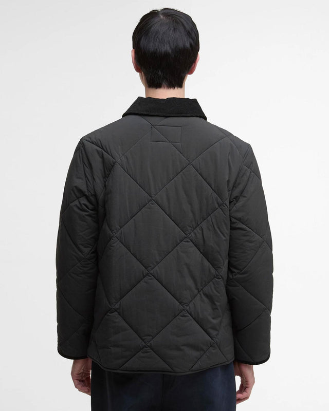 MODIFIED SHORT LIDDESDALE QUILTED JACKETED JACKET - BLACK MQU1866BK11 -BLACK BARBOUR 