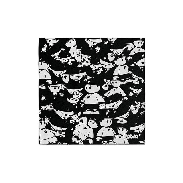 BOYS SCARF - BLACK/WHITE P028  PAWA SPEED SPORTS 