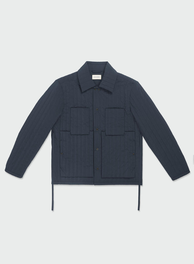 QUILTED WORKER JACKET - NAVY-GREY CGAW23CWOJKT01 NAVY/GREY CRAIG GREEN 