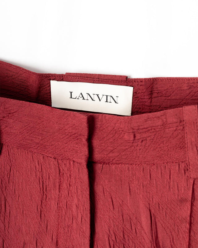 TEXTURED WIDE-LEG TROUSERS - CINOBER RW-TR0010-6102-E25 -310 CINOBER LANVIN 