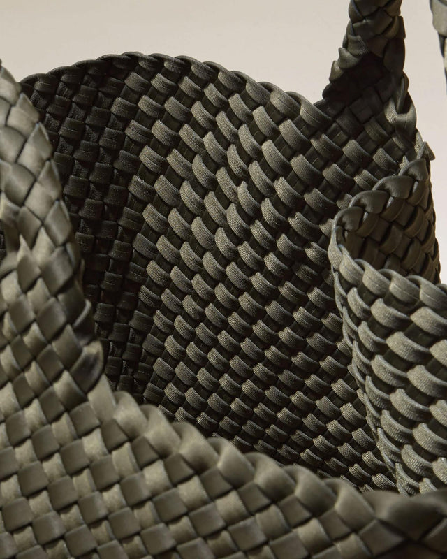 ST. BARTHS MEDIUM TOTE BAG - OLIVE SN03013LD -OLIVE NAGHEDI 