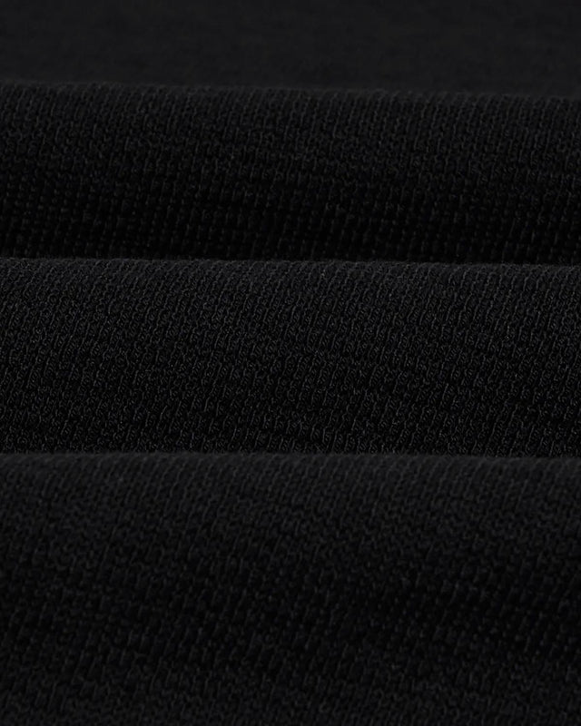DEAN TEXTURED T-SHIRT - BLACK WI00-TEE-DEA-APF-BLK BLACK WAX LONDON 