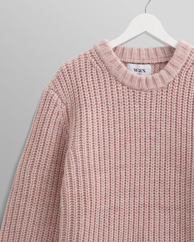 WILDE CREW THICK KNIT - PINK AW24-KNT-WLD-BLL-PNK -PINK WAX LONDON 