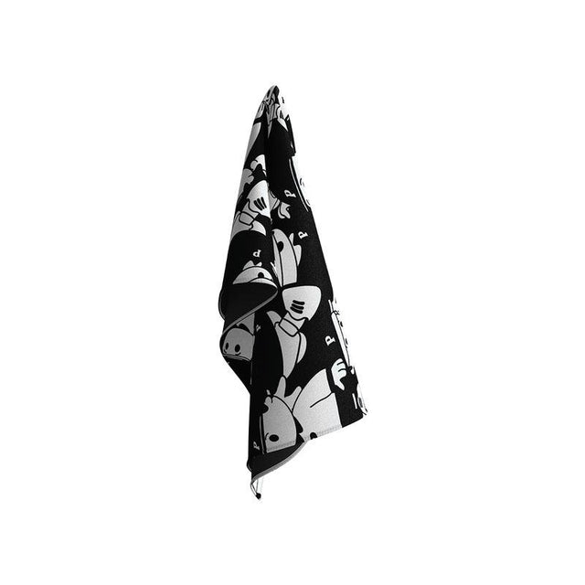 BOYS SCARF - BLACK/WHITE P028  PAWA SPEED SPORTS 