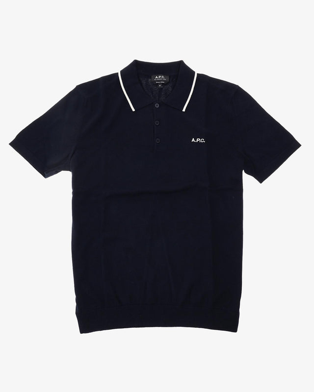FYNN POLO SHIRT - MARINE COGDK-H23309 IAJ/MARINE A.P.C. 