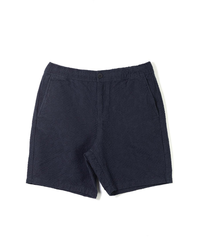 KURT SHORT HONEYCOMB DOBBY - NAVY SS25-STS-KUR-BRV-NVY -NAVY WAX LONDON 