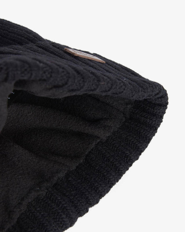 CARLTON BEANIE HAT - BLACK MHA0449BK11 -BLACK BARBOUR 